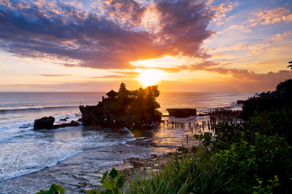 tanah lot sunset