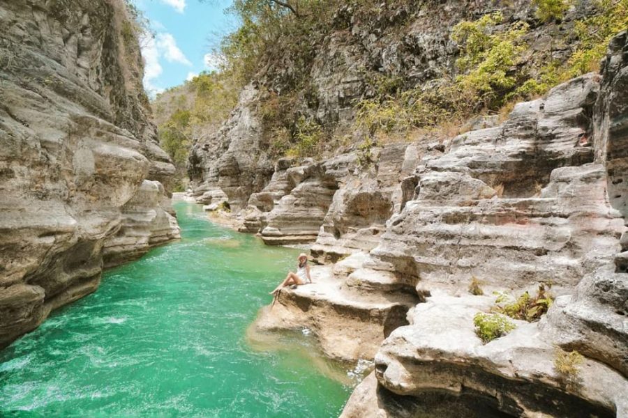 River tubing at Tanggedu Waterfall