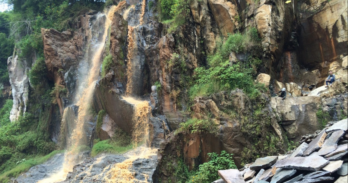 Curug Batu Templek waterfall Bandung