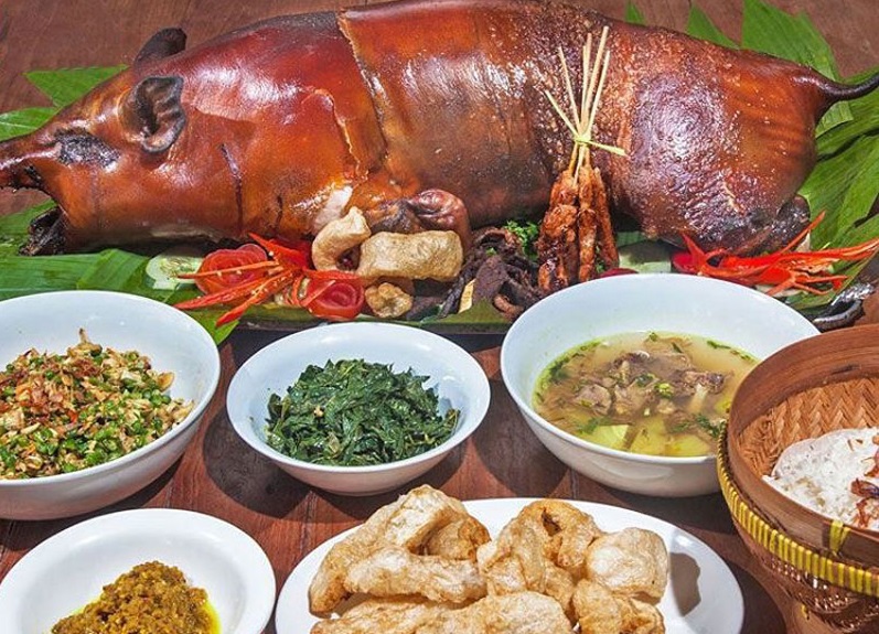 balinese babi guling dish