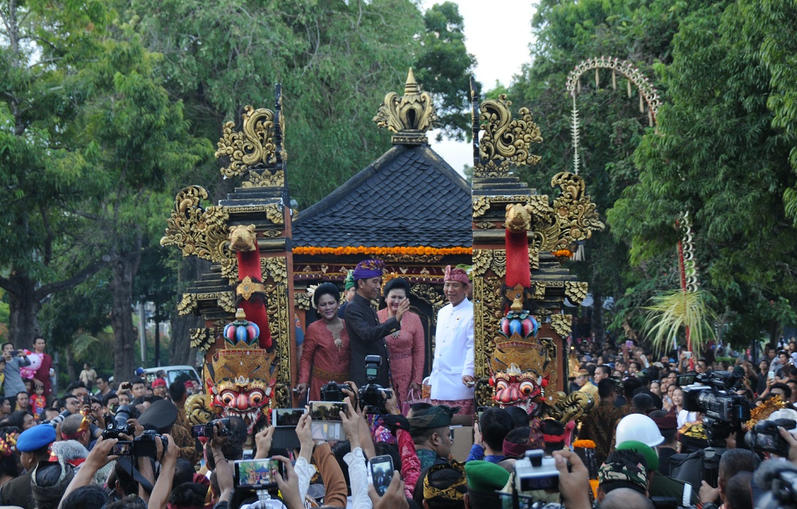 indonesia president on opening ceremony of bali arts festival