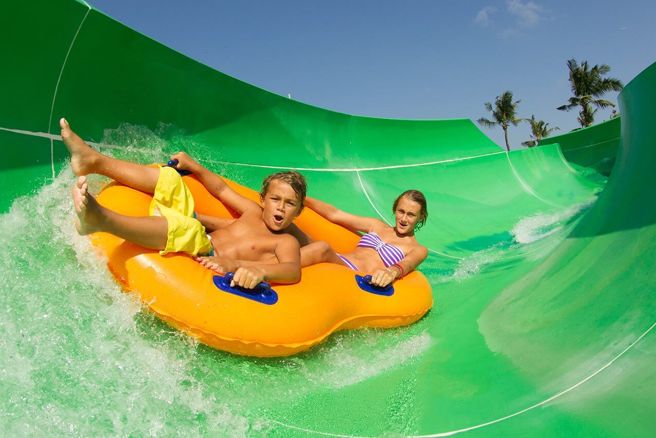 sliding ride at waterbom bali