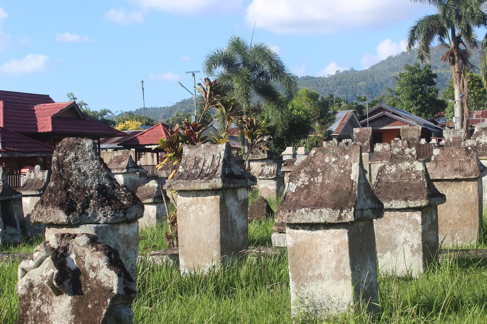 waruga stone coffin as tourist attraction