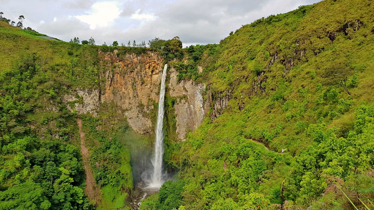 Sipiso-piso Waterfall in North Sumatra