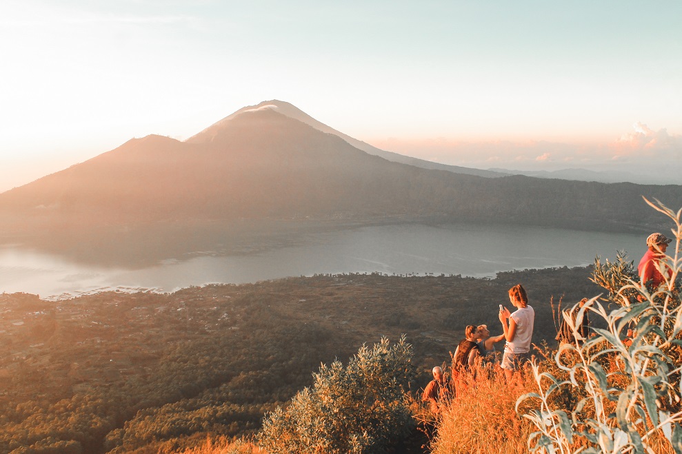 beautiful mount batur view