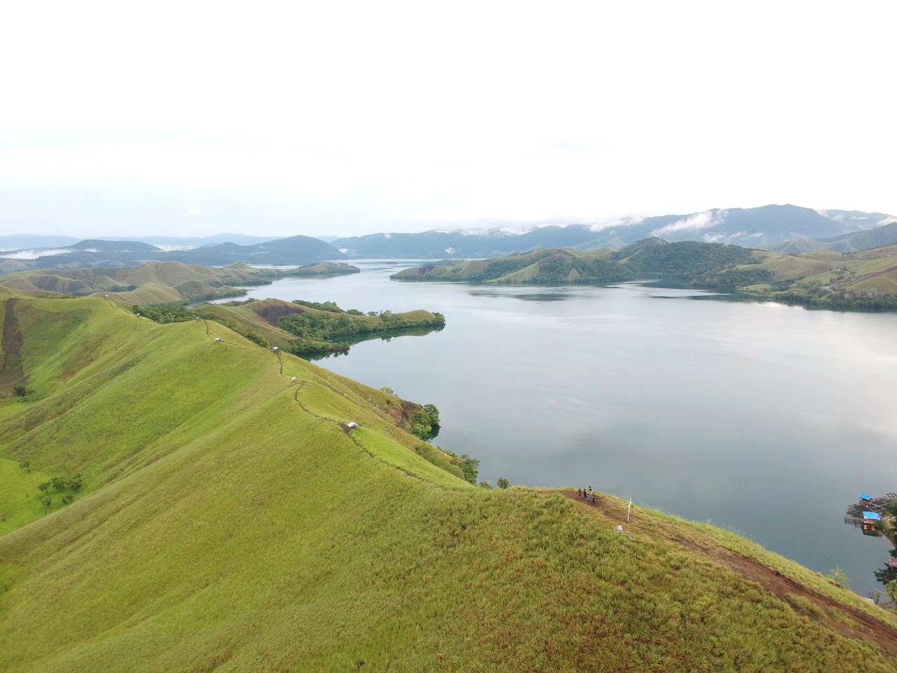 gorgeous sentani lake in papua