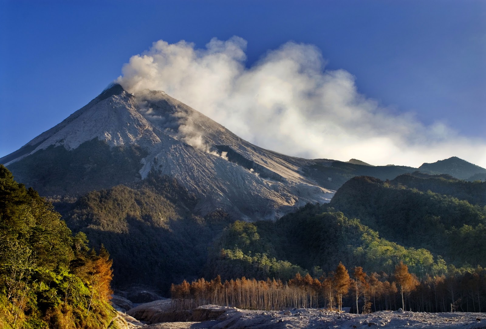 merapi volcano in jogja