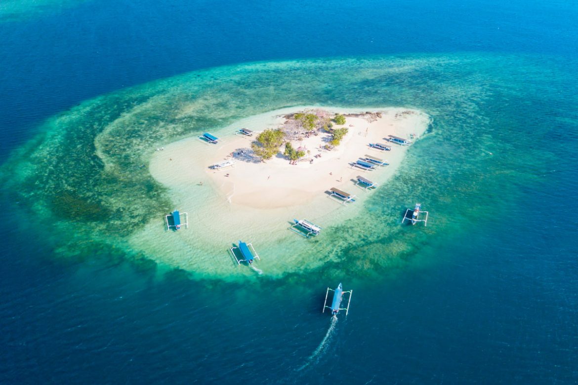 gili kedis aerial view