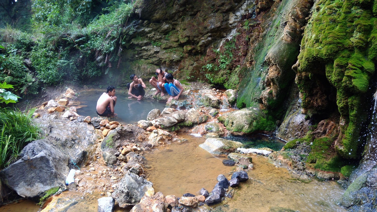gua susu natural hot spring in rinjani lombok