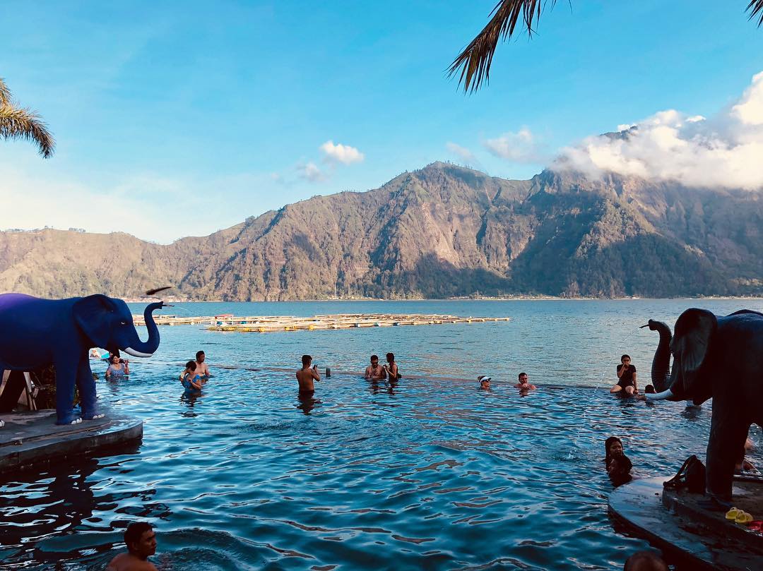 toya devasya hot spring with mount batur view