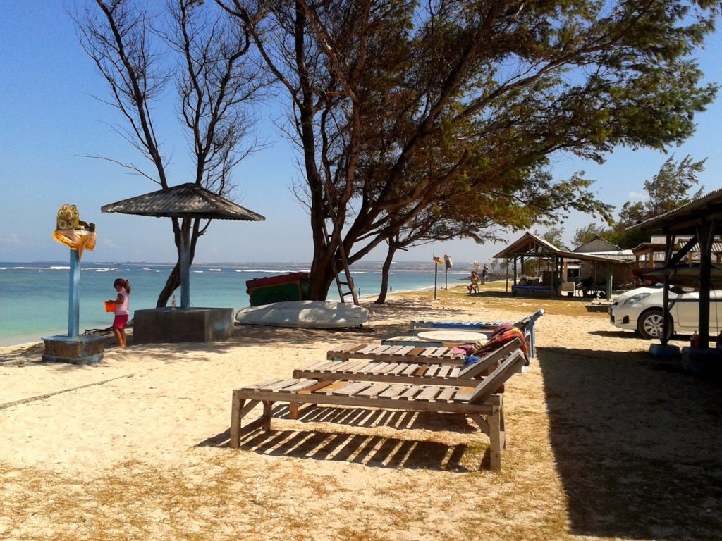 campsite in serangan beach