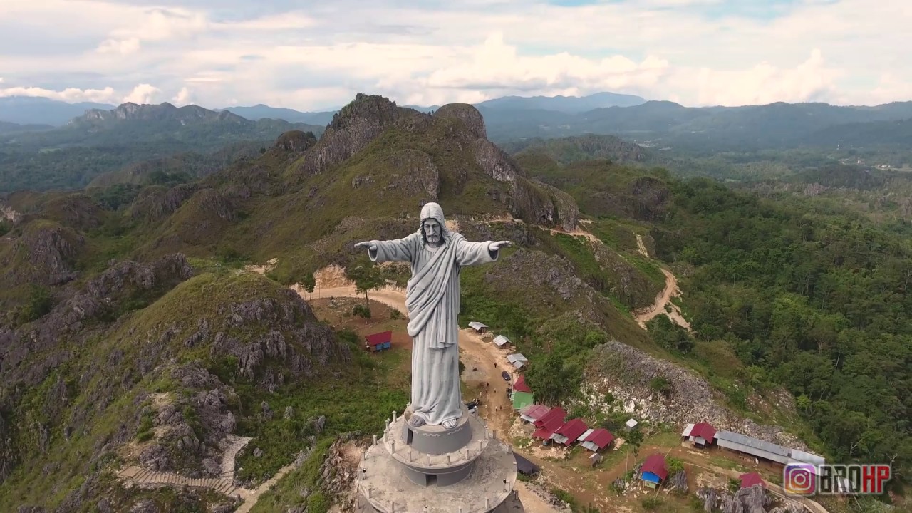 Jesus Christ Blessing Statue is located in Tana Toraja