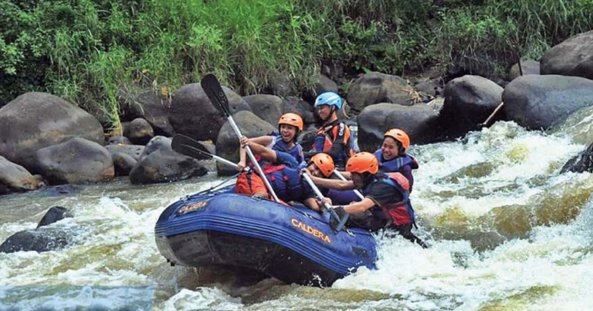 rafting in citarik river west java