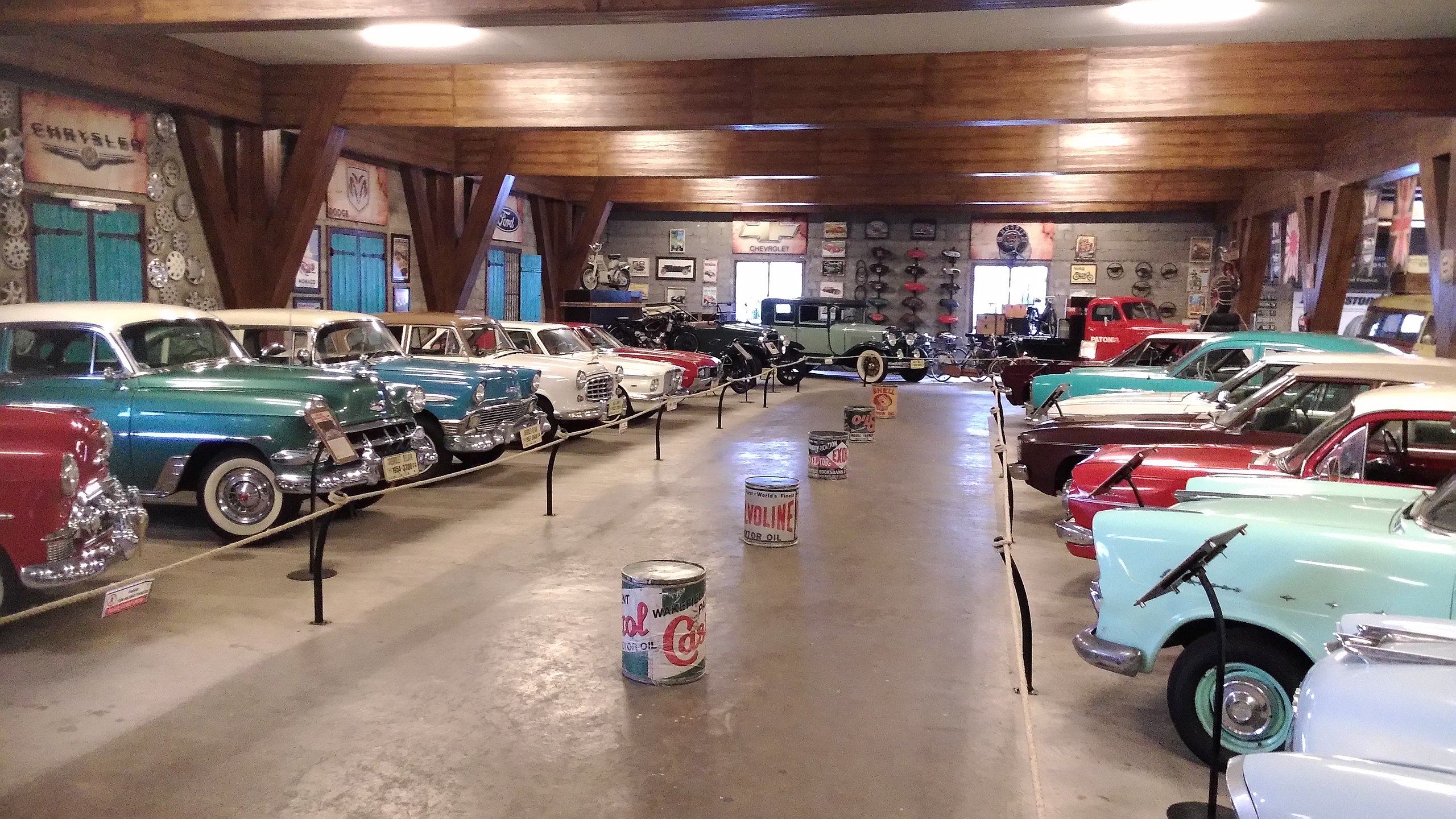 classic cars collection inside museum angkut malam