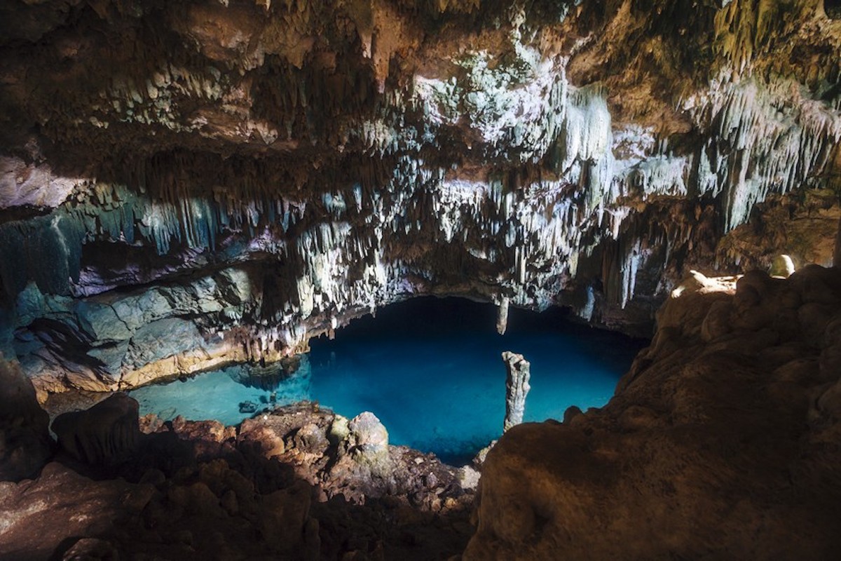 stunning visual of batu cermin cave in flores