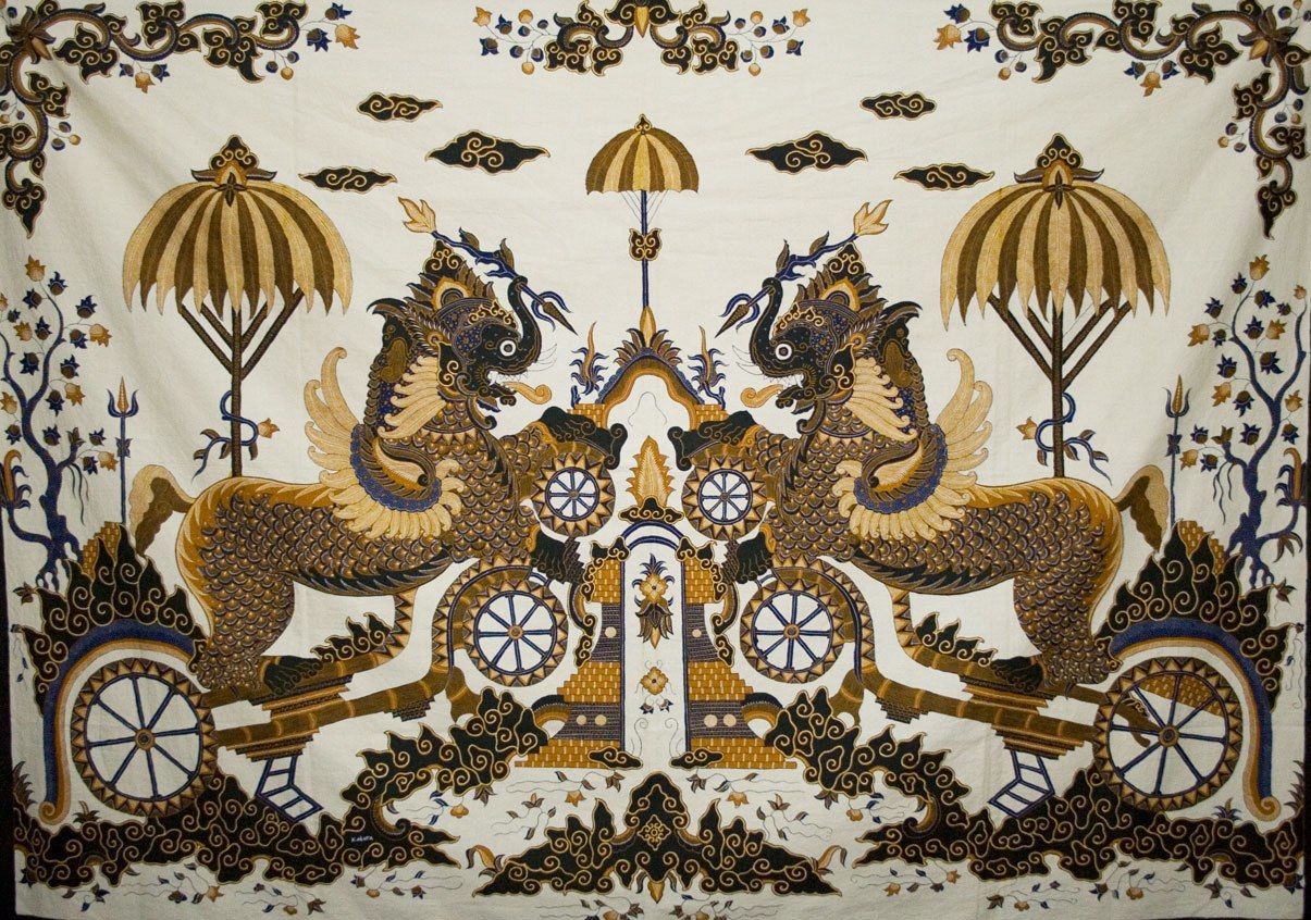singa barong motif from cirebon west java indonesia