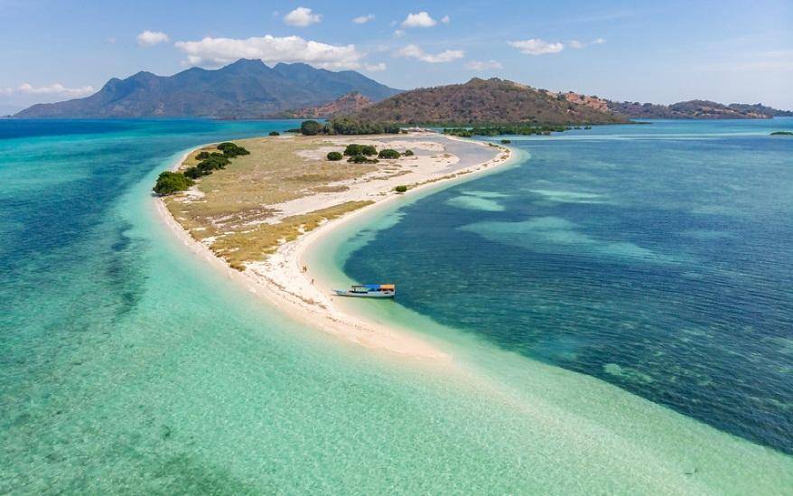 Maumere Bay where diving and snorkeling can be carried out safely