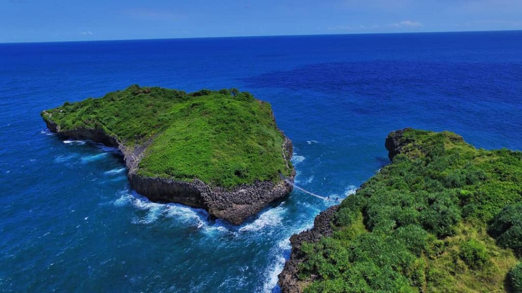 Kalong Island is covered in mangrove trees that are inhabited by millions of bats