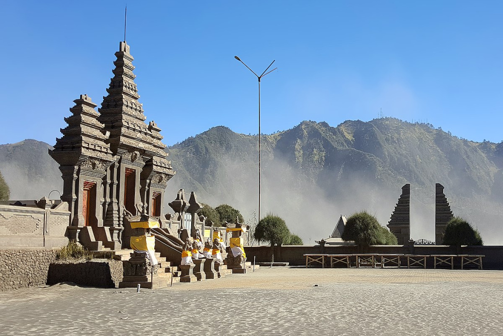 Located at the foot of Mount Bromo, Pura Luhur Poten is a place of worship for the Tengger Hindu community